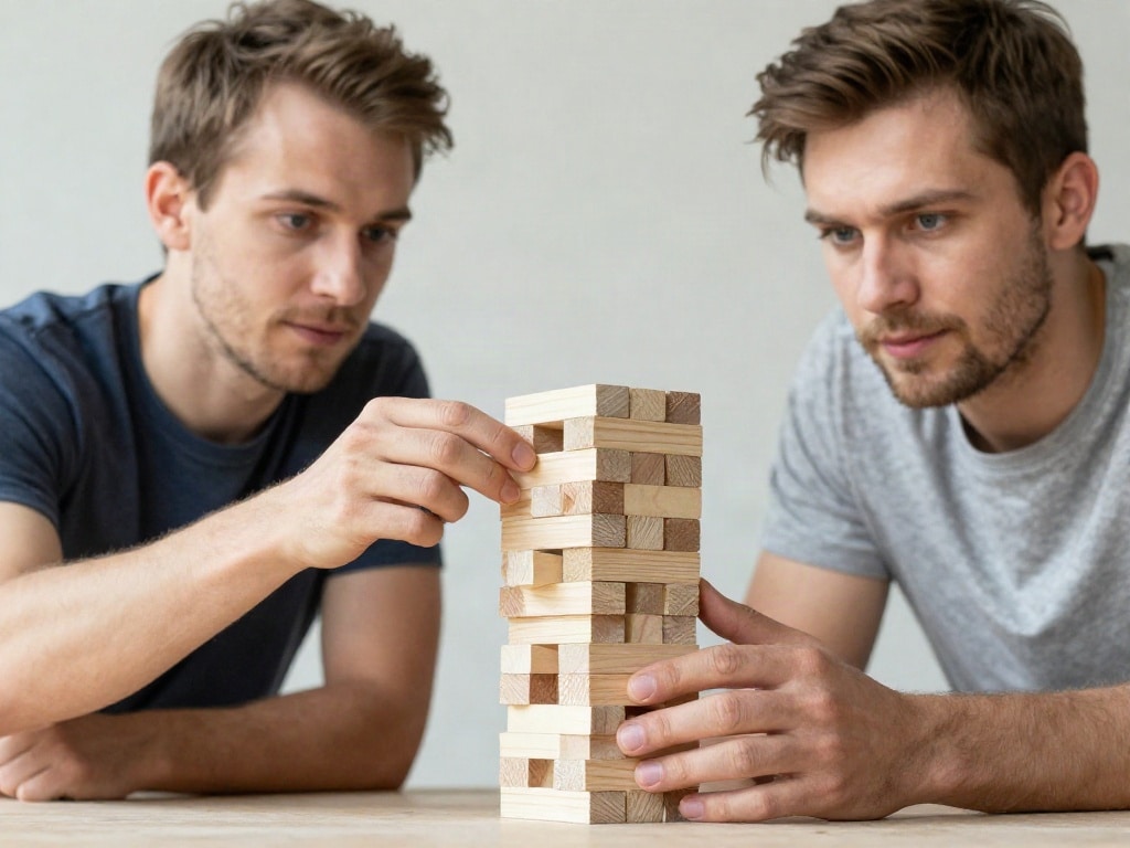 Welche Jenga-Regeln gelten für zwei Spieler?